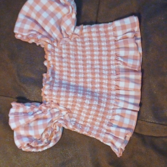 Wonder Nation Pink and White Gingham Matching Set - Picture 3 of 9